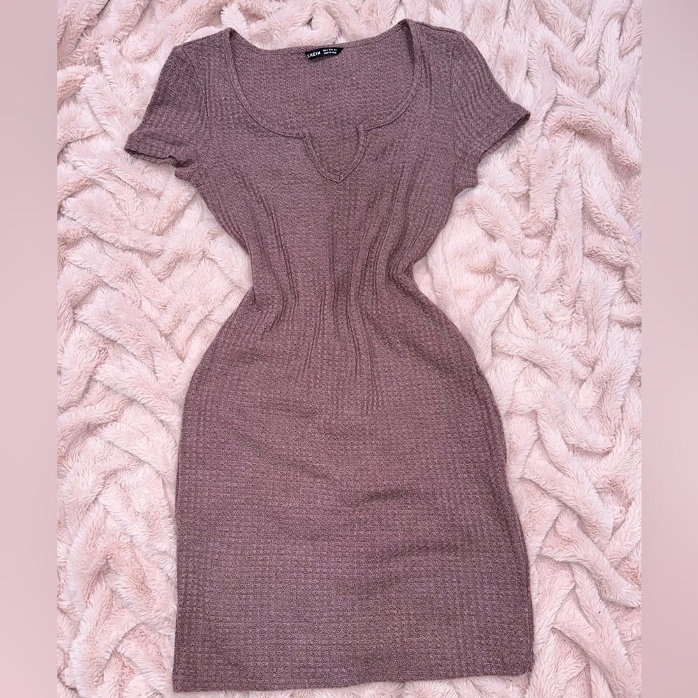 Waffle Knit Dress